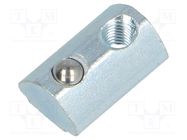 Nut; for profiles; Width of the groove: 5mm; steel; zinc; T-slot FATH