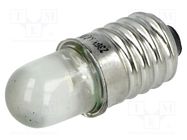 LED lamp; white; E10; 230VAC; 1100÷1600mcd POLAM-ELTA