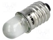 LED lamp; white; E10; 12VDC; 12VAC POLAM-ELTA