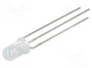 LED; red/green; 5mm; 50°; Front: convex; 1.6÷2.6/1.6÷2.6VDC LITEON