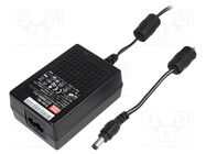 Power supply: switching; 12VDC; 3A; Out: 5,5/2,1; 36W; 85÷264VAC MEAN WELL