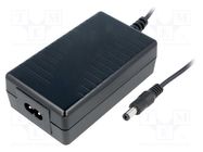 Power supply: switching; 48VDC; 0.31A; Out: 5,5/2,1; 15W; 90÷264VAC MEAN WELL