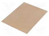 Laminate; FR4,epoxy resin; 0.6mm; L: 100mm; W: 75mm; Coating: copper 