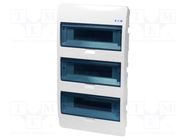 Enclosure: for modular components; IP40; plaster embedded; white EATON ELECTRIC