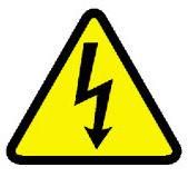 LABEL, ELEC SHOCK PICTOGRAM, 38.1MM, BLACK/YELLOW, PK50