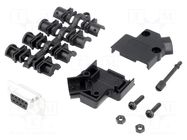 Connector: D-Sub; PIN: 9; plug; female; angled 45°; soldering MH CONNECTORS