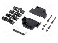 Connector: D-Sub; PIN: 25; plug; female; angled 45°; soldering MH CONNECTORS