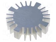 Heatsink; LED; Ø: 60mm; H: 15mm FISCHER ELEKTRONIK