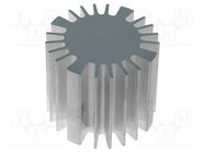 Heatsink; LED; Ø: 60mm; H: 50mm FISCHER ELEKTRONIK