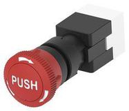 E-STOP SWITCH, DPST-NC, 3A, 125VAC