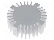 Heatsink; LED; Ø: 70mm; H: 25mm FISCHER ELEKTRONIK