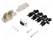 Connector: D-Sub; PIN: 9; plug; male; angled 90°; soldering MH CONNECTORS