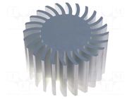 Heatsink; LED; Ø: 85mm; H: 50mm FISCHER ELEKTRONIK