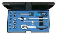 SOCKET SET, 1/4" DRIVE, 16PC