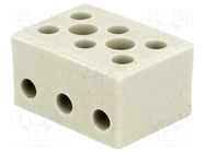 Terminal block; screw terminal; 4mm2; 450V; ways: 3; terminals: 6 BM GROUP