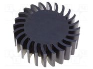 Heatsink; LED; Ø: 105mm; H: 37.5mm; black FISCHER ELEKTRONIK