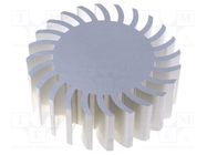 Heatsink; LED; Ø: 105mm; H: 37.5mm FISCHER ELEKTRONIK