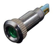 METAL INDICATOR, GREEN, 6MM, 24V