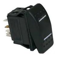 ROCKER SWITCH, DPDT, 16A, 12VDC