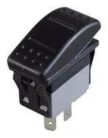 ROCKER SWITCH, DPDT, 16A, 12VDC