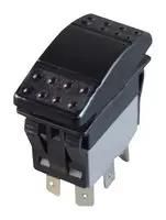 ROCKER SWITCH, DPDT, 16A, 250VAC