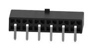 CONN, R/A HEADER, 8POS, 1ROW, 5.7MM, THT