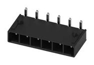 CONN, R/A HEADER, 8POS, 1ROW, 5.7MM, THT