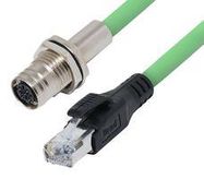 SENSOR CORD, 4P M12 RCPT-RJ45 PLUG, 5M