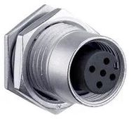 SENSOR CONN, M12, RCPT, 5POS, PANEL