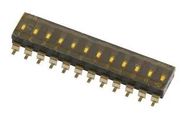 DIP SW, SPST-NO, 0.025A/24VDC, 12POS/SMD
