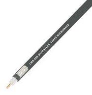 COAXIAL CABLE, 50 OHM, BLACK, PVC, 100M