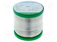 Tin; lead free; Sn99,3Cu0,7; 0.5mm; 0.5kg; reel; 227÷229°C; 2.2% 