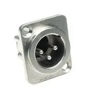 CONN, XLR AUDIO, PLUG, 3POS