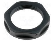 Nut; PG21; polyamide; UL94V-2; 36mm; black; -20÷100°C; Thread: PG LAPP