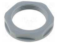 Nut; PG21; polyamide; UL94V-2; 36mm; grey; -20÷100°C; Thread: PG LAPP