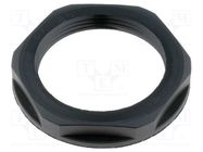 Nut; PG29; polyamide; UL94V-2; 46mm; black; -20÷100°C; Thread: PG LAPP