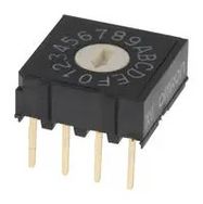 ROTARY SWITCH, 16 POS, 0.025A, 24VDC, TH