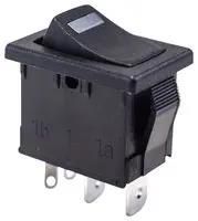 ROCKER SW, SPST-NO, 15A, 125VAC, PANEL