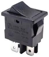 ROCKER SW, SPST-NO, 16A, 125VAC, PANEL