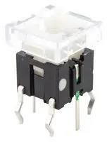 TACTILE SW, SPST-NO-DM, 0.05A/12V, 160GF