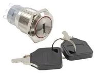 KEYLOCK SWITCH, SPDT, 2POS, 2A, 24V