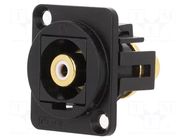 Coupler; RCA socket,both sides; FT; XLR standard; 19x24mm CLIFF