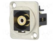 Coupler; RCA socket,both sides; FT; XLR standard; 19x24mm CLIFF