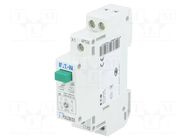 Module: pushbutton switch; 250VAC; 16A; IP40; 17.5x90x60mm; 230V EATON ELECTRIC