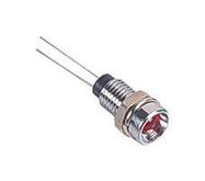 LED PANEL INDICATOR, RED, 6.1MM, 2VDC