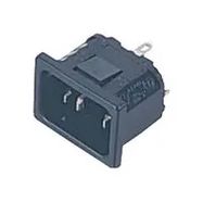 CONN, IEC C14 INLET, SNAP-FIT, 10A