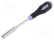 Screwdriver; 6-angles socket; Blade length: 125mm BAHCO