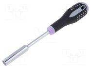 Screwdriver; 6-angles socket; HEX 10mm; Blade length: 125mm BAHCO