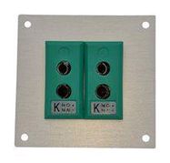 THERMOCPL CONN, W/PANEL, SOCKET, K, 2WAY