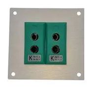 THERMOCPL CONN, W/PANEL, SOCKET, K, 2WAY
